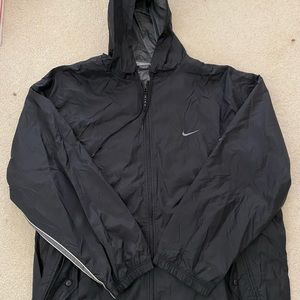 Vintage 90s Nike Black Windbreaker Jacket Parka Size 3XL
